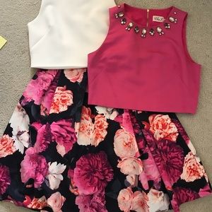Eliza J formal tops and skirt